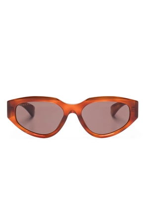 Gucci Eyewear cat eye-frame sunglasses - Brown