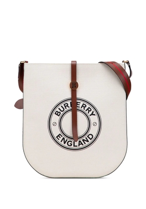Burberry Pre-Owned 2018-2025 Printed Canvas Logo Anne crossbody bag - White