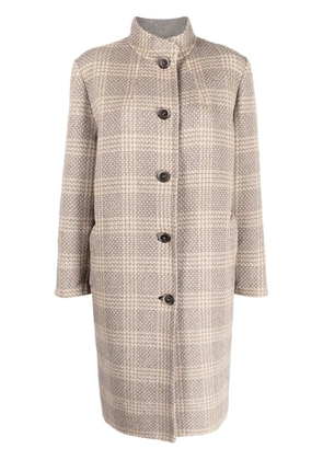 A.N.G.E.L.O. Vintage Cult 1960s checkered knee-length coat - Neutrals