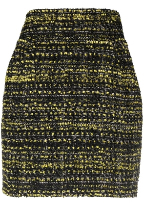 Alexandre Vauthier bouclé high-waisted skirt - Black