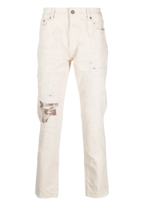 Palm Angels patch-detail denim jeans - Neutrals