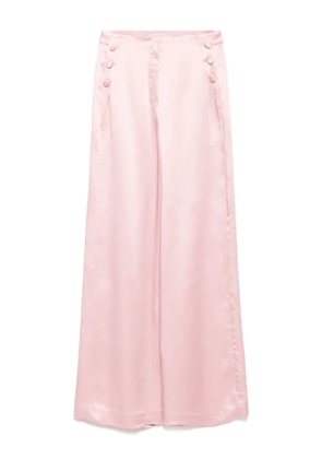 SHIATZY CHEN high-waisted button-detailed trousers - Pink
