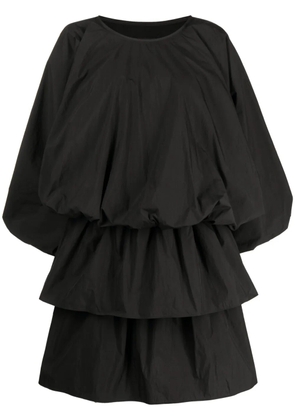 Goen.J balloon-sleeves poplin dress - Black