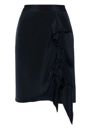 Fendi Pre-Owned 2000s ruffled silk skirt - Black