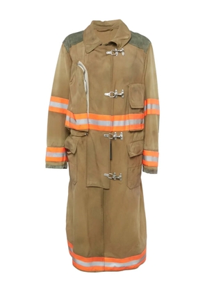 Calvin Klein Vintage firefighter-style cotton coat - Brown