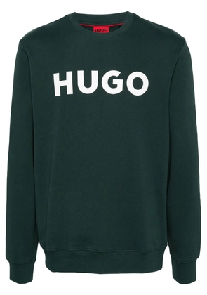HUGO logo-print jersey sweatshirt - Green