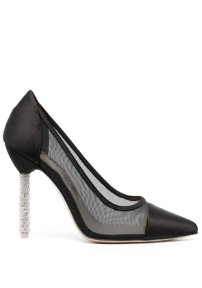 Sophia Webster Jasmine 110mm crystal-embellished pumps - Black