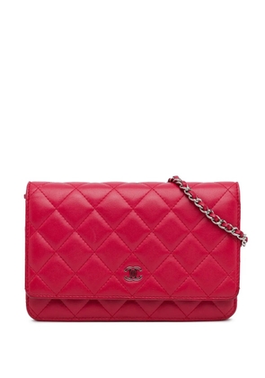 CHANEL Pre-Owned 2014-2015 Classic Lambskin Wallet on Chain crossbody bag - Pink
