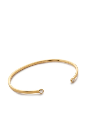 Monica Vinader diamond cuff bracelet - Gold