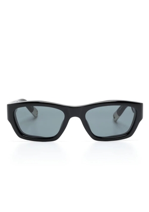 Jacquemus Les Lunettes Meridiano trapezoid-frame sunglasses - Black