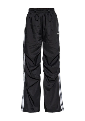adidas three-stripe drawstring trousers - Black