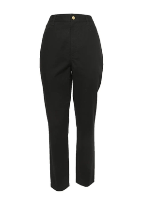 Diane Von Furstenberg Vintage cotton-blend straight-leg trousers - Black