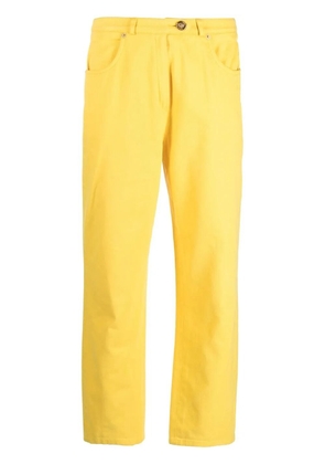Celine Pre-Owned 1980s high-waisted tapered jeans - Yellow