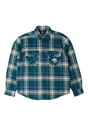 BY PARRA Crow LS Flannel checked shirt - Green