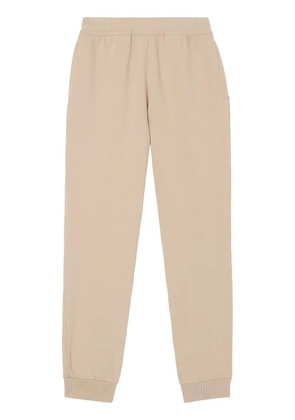 Burberry logo-print stretch-cotton track trousers - Neutrals