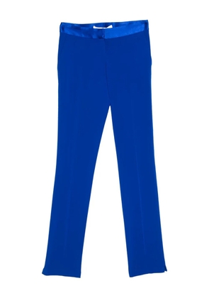 Diane Von Furstenberg Vintage pre-owned contrasting-waistband trousers - Blue
