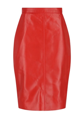 Saint Laurent zip skirt - Red