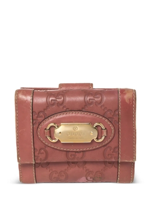 Gucci Pre-Owned Guccissima leather wallet - Pink