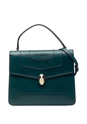 Bvlgari Pre-Owned 2010-2025 Small Calfskin Serpenti Forever Top Handle Bag satchel - Green