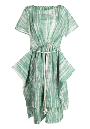 Toogood The Swimmer abstract-pattern cotton dress - Green