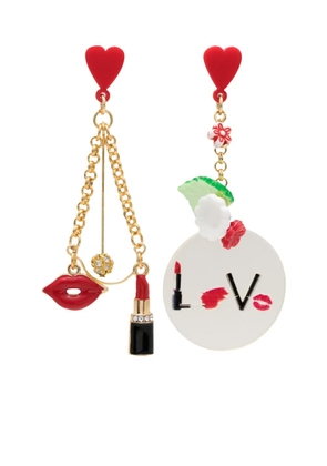 Amir Slama Bijoux charm-detail asymmetric earrings - Gold