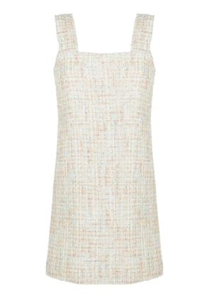 Olympiah tweed square-neck mini dress - Green