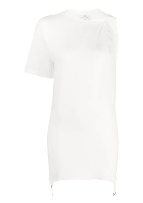 Courrèges asymmetric mini dress - White