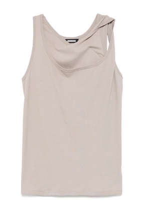 Moohong draped sleeveless top - Brown