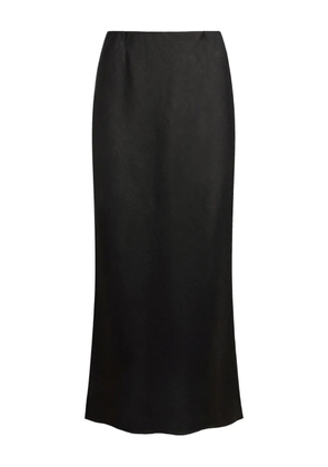 12 STOREEZ linen maxi skirt - Black