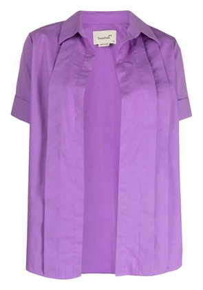 Bambah short-sleeve cotton shirt - Purple