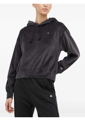 Champion drawstring logo hoodie - Grey