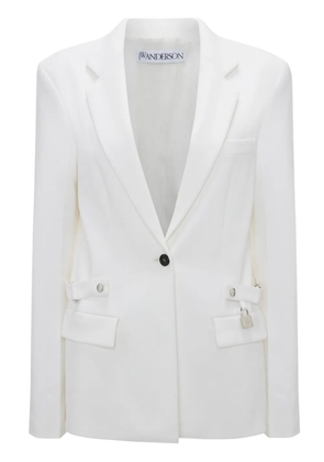 JW Anderson notched-lapels button-fastening blazer - White