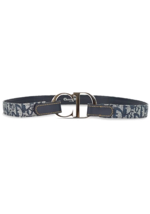 Christian Dior Pre-Owned 2004 Oblique canvas belt - Blue