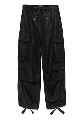 Purple Brand bow-fastening cargo trousers - Black