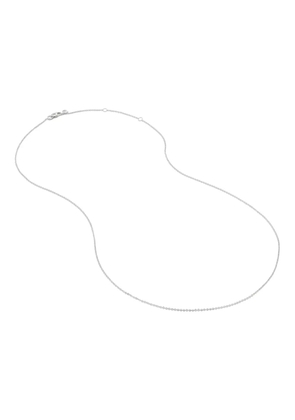 Monica Vinader 14kt white gold Super Fine chain necklace - Silver