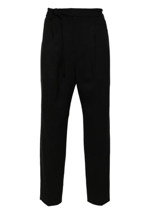 White Mountaineering elasticated-waist cotton trousers - Black