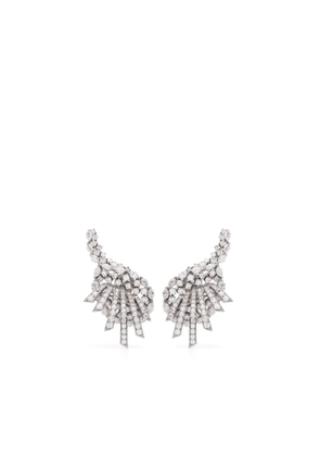 Yeprem 18kt white gold Y-Couture diamond earrings - Silver