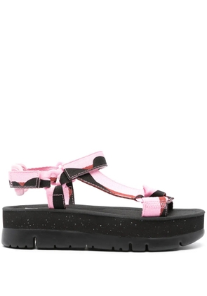 Camper Oruga Up Twins 45mm flatform sandals - Black