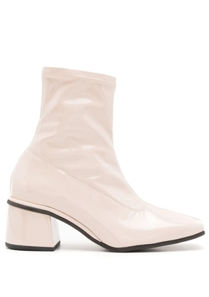 Sarah Chofakian Martine 50mm leather boots - White
