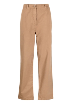Burberry Branley straight-leg cotton trousers - Brown
