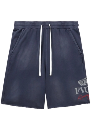 FIVE CM logo-print cotton shorts - Blue