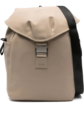 Rains buckle-fastening roll-top backpack - Neutrals
