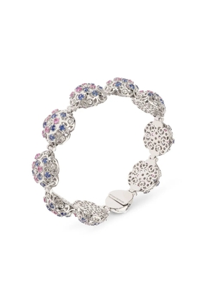 Officina Bernardi 18kt white gold Damasco sapphire and diamond bracelet - Silver