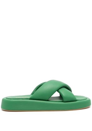 VAMSKO Pillow leather sandals - Green