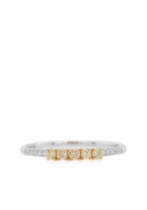 HYT Jewelry 18kt white gold diamond band ring - Silver