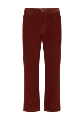Marni cotton straight-leg trousers - Red