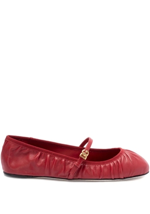 Dolce & Gabbana leather ballerinas - Red