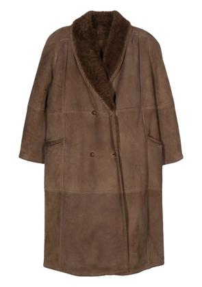 Valentino Garavani Pre-Owned 1980s shearling coat - Brown
