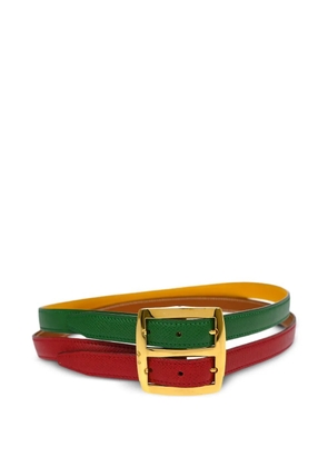 Hermès Pre-Owned 1991 reversible leather belt - Green