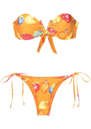 Amir Slama fruit-print two-piece set - Orange